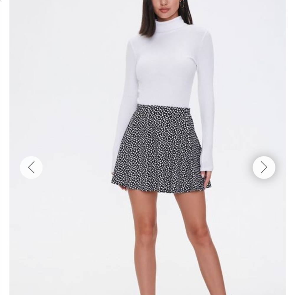 Forever21 Floral Print Mini Skirt